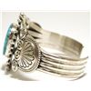 Image 3 : Navajo Spider Web Kingman Turquoise Sterling Silver Cuff Bracelet - Mary Ann Spencer