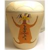 Image 3 : Hopi Multi Kachina Design Etched & Painted Pottery - J Robertson