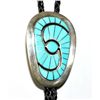 Image 1 : Zuni Turquoise Sterling Silver Bolo Tie - Amy Quandelacy
