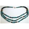 Image 5 : Navajo Turquoise & Multi-Stone 3-Strand Necklace - Tommy Singer