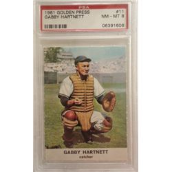 1961 GOLDEN PRESS #11 GABBY HARTNETT PSA NM-MT 8