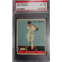 1933 Goudey LEW FONSECA  #43