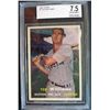 Image 1 : 1957 TED WILLIAMS #1 BECKETT (BUG) GRADED 7.5.