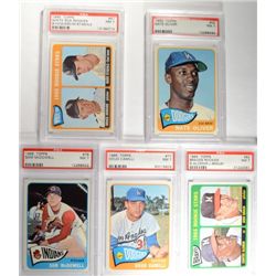 5 - 1965 TOPPS. PSA NM 7. WHITE SOX (R), OLIVER, McDOWELL, CAMILLI, BRAVES (R).