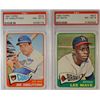 Image 1 : 2 - 1965 TOPPS  PSA  NM-MT 8  #402 and #407.
