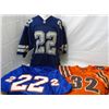 Image 1 : 3 - JERSEYS --  #22 E SMITH COWBOYS, #22 E SMITH COWBOYS, & #32 FALCONS.