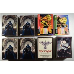 7 SETS OF TRADING CARDS -- COMPLETE SET CROW MOVIE TRADING CARDS, BATMAN & more.