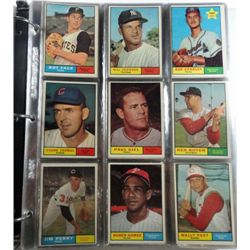 1961 Topps Baseball Near Set (513 cards)   Very Clean Excellent Condition.