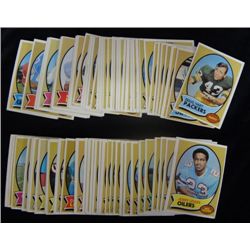 100 - 1970 TOPPS FOOTBALL CARDS.  Nice Run, Mostly EX or Better.