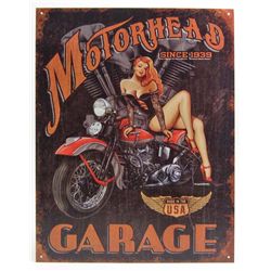 5911 - MOTORHEAD GARAGE TIN SIGN