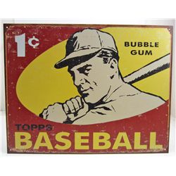 5942 - TOPPS BASEBALL TIN SIGN