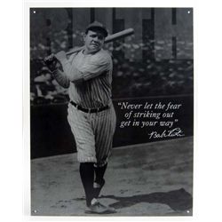 5882 - BABE RUTH BASEBALL  TIN SIGN