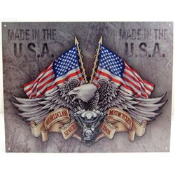 5891 - MADE IN THE U.S.A TIN SIGN