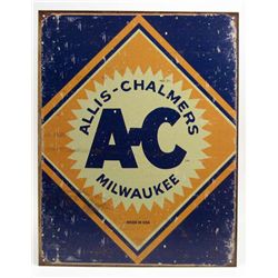 5880 - ALLIS-CHALMERS MILWAUKEE TIN SIGN