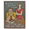 Image 1 : 5915 - THE WIFE TOLD YOU TIN SIGN