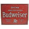Image 1 : 5925 - DRINK ANHEUSER- BUSCH BUDWEISER TIN SIGN