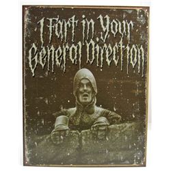 5940 - PYTHON IN YOUR DIRECTION TIN SIGN