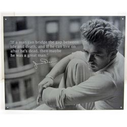 5884 - JAMES DEAN'S GREAT MAN TIN SIGN