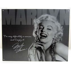 5888 - MARILYN MONROE DEFINITELY A WOMAN TIN SIGN