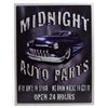 Image 1 : 5900 - MIDNIGHT AUTO PARTS TIN SIGN