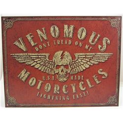 5921 - VENOMOUS MOTORCYCLES TIN SIGN