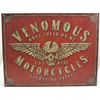 Image 1 : 5921 - VENOMOUS MOTORCYCLES TIN SIGN