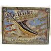 Image 1 : 5923 - BLUE WATER CHARTERS FISHING TIN SIGN