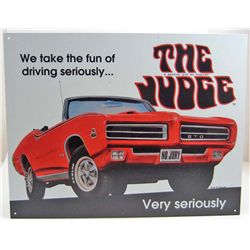5933 - PONTIAC GTO THE JUDGE TIN SIGN