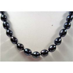 4642 - 18 INCH TAHITIAN BLACK PEARL NECKLACE