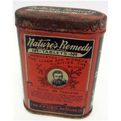 5506 - VINTAGE  NATURES REMEDY TABLETS ADVERTISING TIN