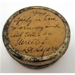 5507 - VINTAGE PRESCRIPTION OINTMENT ADVERTISING TIN