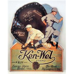 5618 - KEN-WEL BRAND GLOVE STORE COUNTER ADVERTISING  SIGN