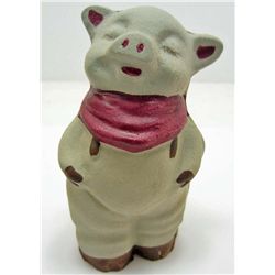 5746 - CAST IRON SMILEY PIG BANK