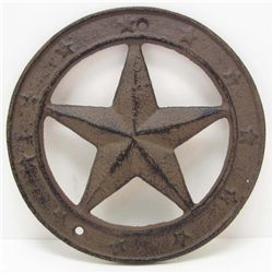 5713 - CAST IRON STAR PLAQUE