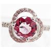 Image 1 : 5871 - STERLING SILVER PURPLE AMETHYST RING SIZE 7
