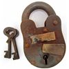 Image 1 : 5588 - PADLOCK WITH NEW YORK INSANE ASYLUM TAG