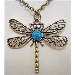 5535  - DRAGONFLY PENDANT W/ CHAIN