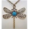Image 1 : 5535  - DRAGONFLY PENDANT W/ CHAIN