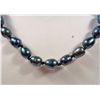 Image 1 : 4983 - 18 INCH TAHITIAN RICE BLACK PEARL NECKLACE