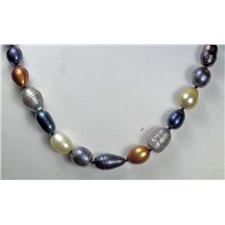 4644 - NATURAL TAHITIAN COLOR PEARL NECKLACE