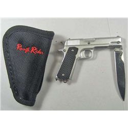 3714 - ROUGH RIDER CLASSIC M1911 POCKET PISTOL PAL  KNIFE