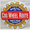 Image 1 : 3616 - COG WHEEL RAILROAD ROUND PORCELAIN SIGN