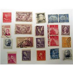 5626 -  LOT OF 20 VINTAGE U.S. POSTAGE STAMPS