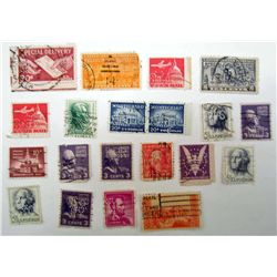 5629 -  LOT OF 20 VINTAGE U.S. POSTAGE STAMPS