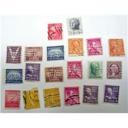 5642 -  LOT OF 20 VINTAGE U.S. POSTAGE STAMPS