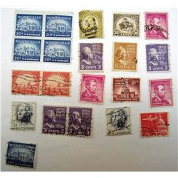 5632 -  LOT OF 20 VINTAGE U.S. POSTAGE STAMPS