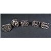 Image 1 : 5468 - LOT OF 5 TIBET SILVER RINGS