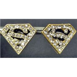 5448 -  PAIR OF SUPERMAN EARRINGS