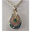 Image 1 : 5434 - DRILLS DROP WATER MOON PENDANT/ W CHAIN