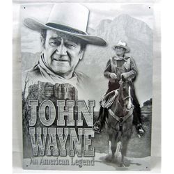 4256 - JOHN WAYNE AN AMERICAN LEGEND METAL SIGN